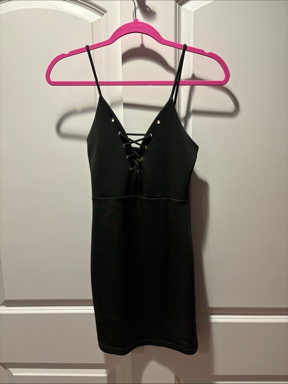 Green Spaghetti Strap Dress